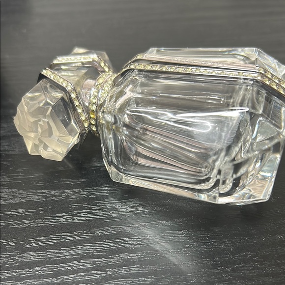 Marchesa Silver Geometric Empty Bottle with Crystal Accents - Picture 3 of 6